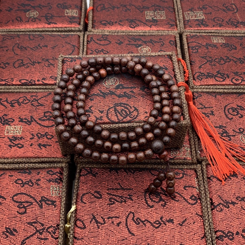 Vòng Tay Gỗ Nam Nữ Phong Thủy 108 Hạt 100% Hương Thơm Tự Nhiên - No Box -tranthuy_tongkhosile jhyyjukm