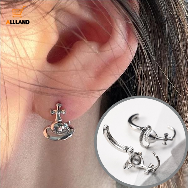 Bông Tai / Khuyên Tai Mặt Hình Hành Tinh / Hoa Rỗng Kiểu Hàn Quốc Cổ Điển Cho Nữ