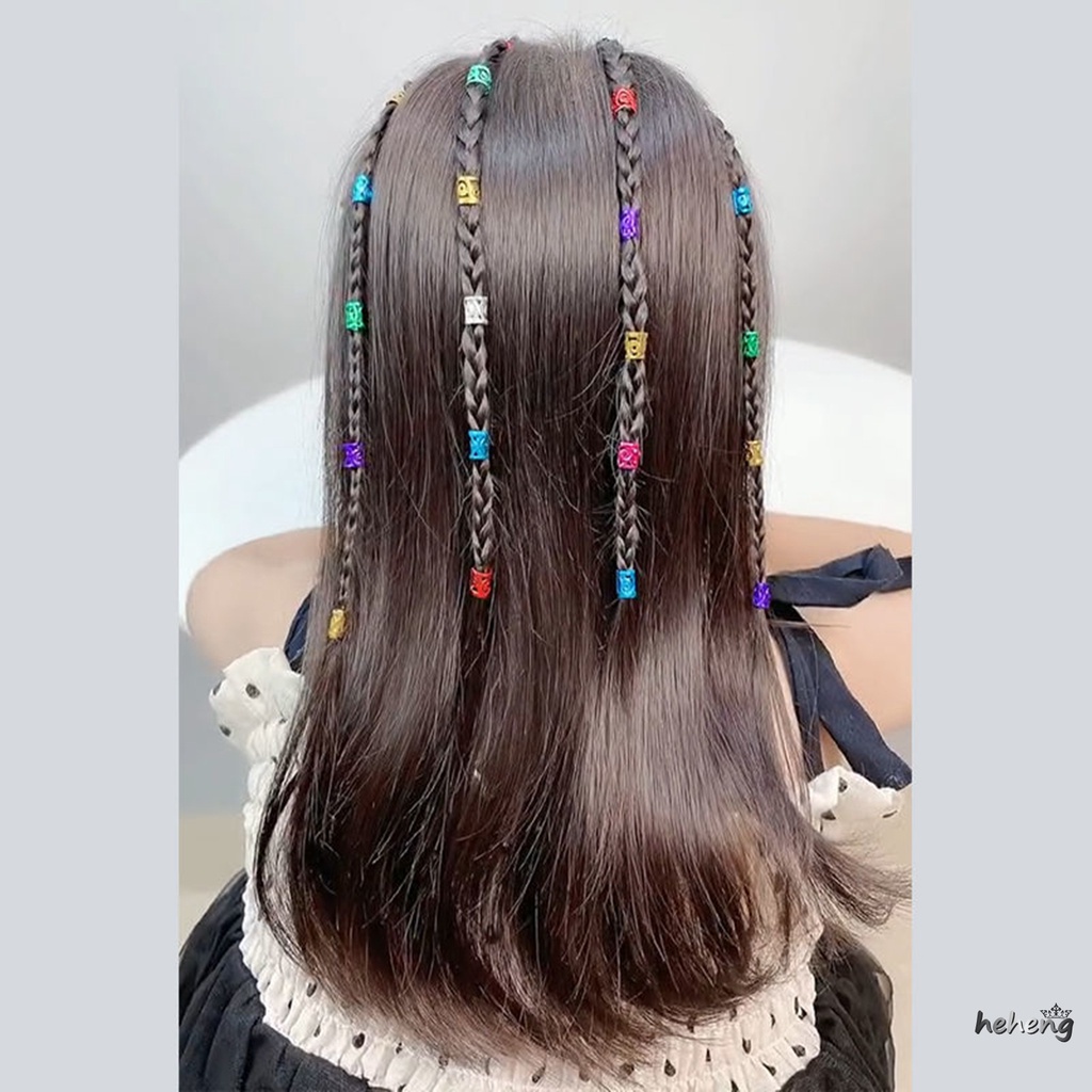 Set 100 Kẹp Tóc Kim Loại Nhiều Màu Sắc Phong Cách Hip Hop