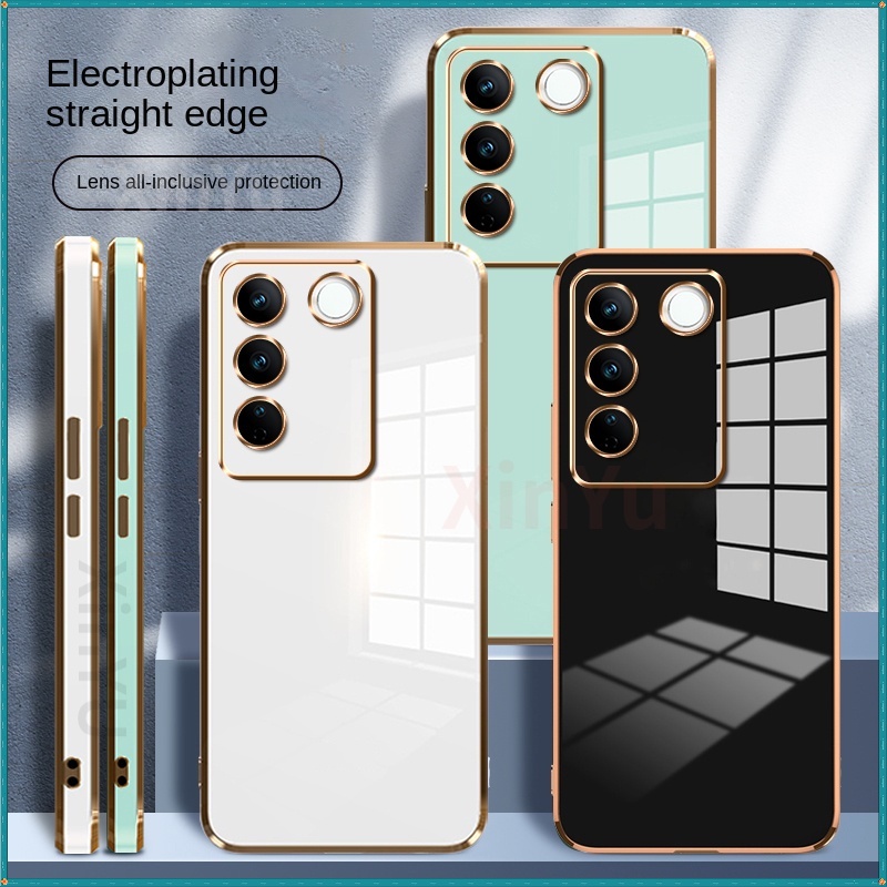 Ốp Điện Thoại Mạ Viền Silicon Sang Trọng Cho Samsung M54 5G M14 M04 M53 M33 M23 M32 M13 M52 M32 M22