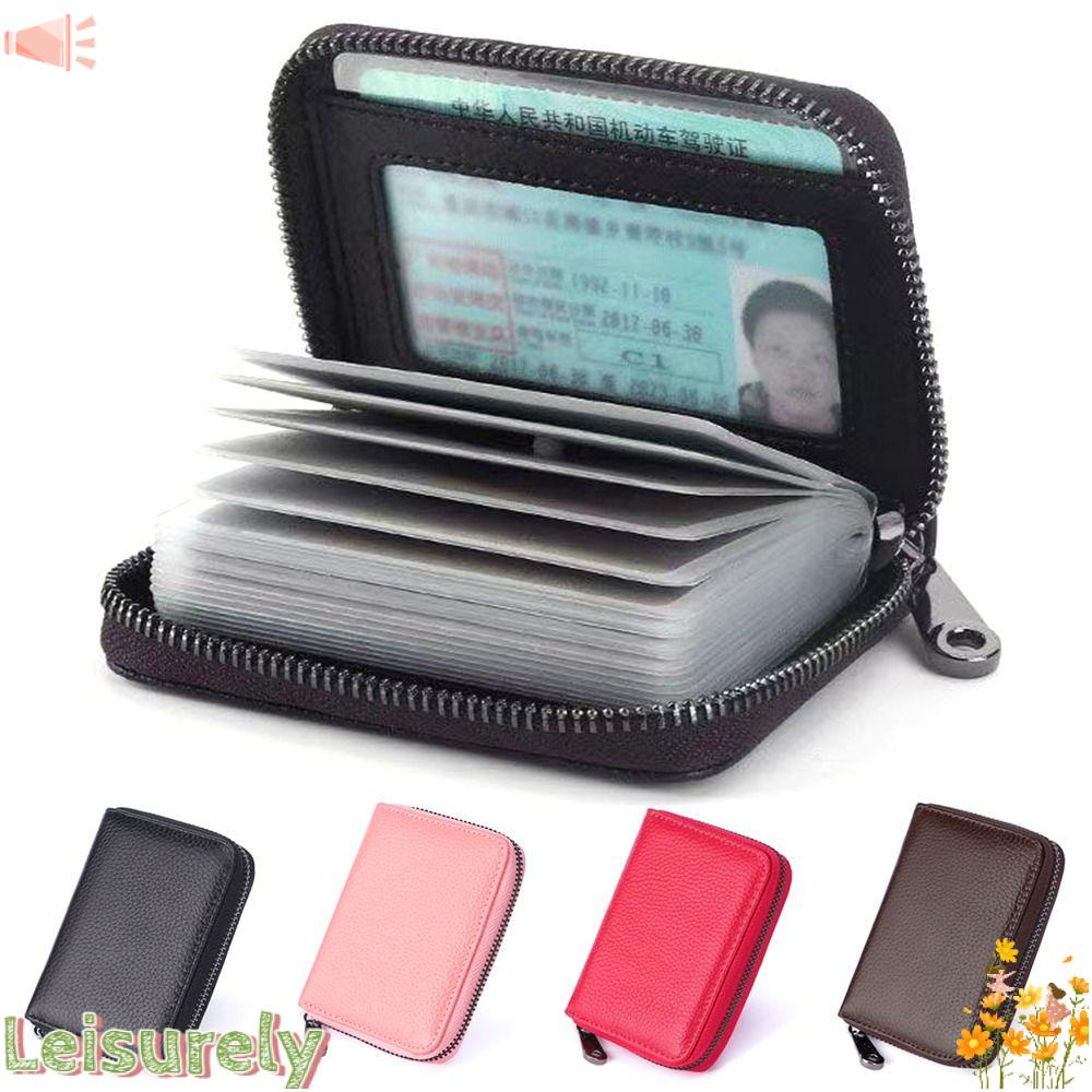 Ví Đựng Thẻ Đa Năng Có Khóa Kéo Thời Trang Cho Nam Và Nữ Ốp