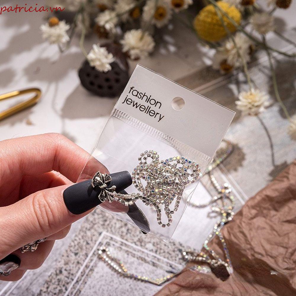 Chuỗi Dây Trang Trí Móng Tay Xinh Xắn Cho Nữ|Phụ Kiện Trang Trí Móng Tay Nghệ Thuật DIY|Dây Chuyền Xích Thời Trang Cá Tính