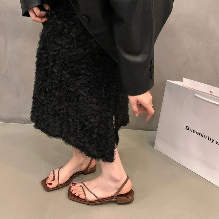 Kisstyle Dép Sandal Đế Bằng Thoải Mái Thời Trang Đi Biển Mùa Hè Cho Nữ