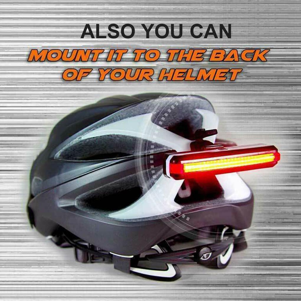 Đèn LED Cảnh Báo An Toàn Chống Thấm Nước Sạc USB Cho Xe Đạp