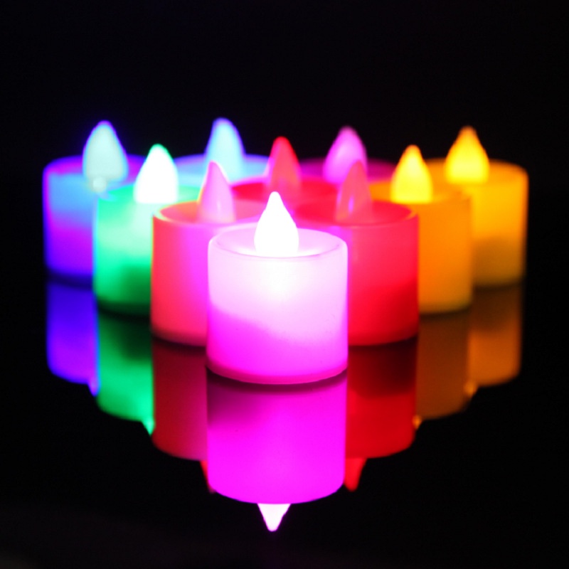 1 Đèn LED Hình Nến Điện Tử Không Lửa Chạy Bằng Pin Dùng Trang Trí Tiệc Cưới / Sinh Nhật Lãng Mạn