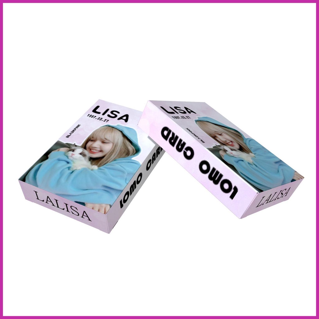 Set 55 Tấm Thẻ Ảnh Lomo Nhóm Nhạc Black-Pink Lisa