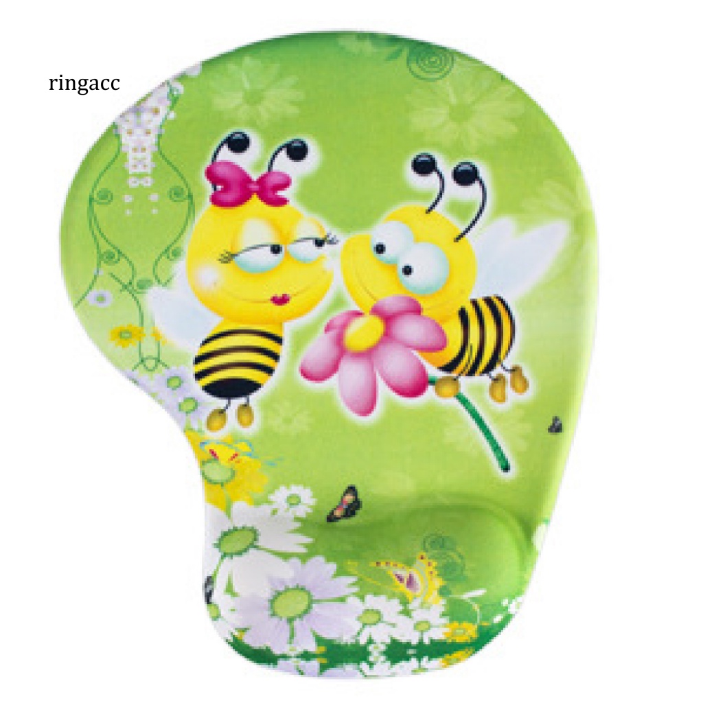 Tấm Lót Chuột RGA 3D Bằng Silicon Hình Hoạt Hình Dễ Thương Tiện Dụng Cho Văn Phòng