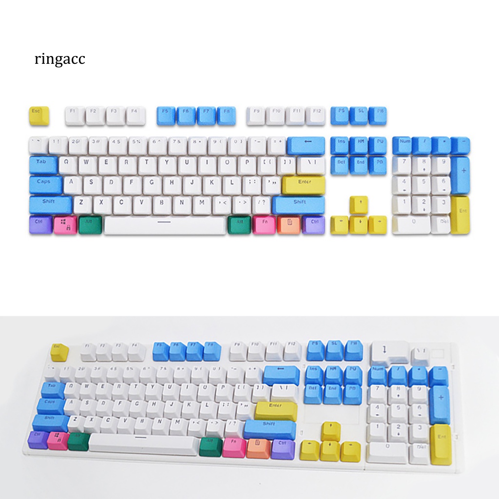 Bàn Phím OEM 104 Phím Chống Bụi Chống Mòn Thay Thế Màu Sắc Cầu Vồng Cho Văn Phòng
