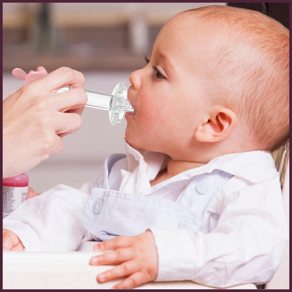 Bình Đựng Dung Dịch Ngậm Kèm Núm Vú Giả Dễ Thương Tiện Dụng Cho Bé Sơ Sinh