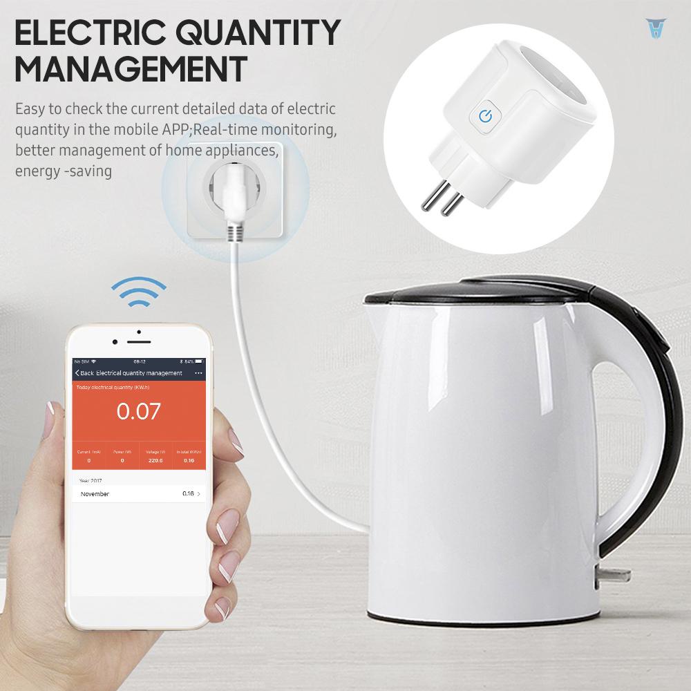 Ổ Cắm Thông Minh Điều Khiển Bằng Giọng Nói Wifi AC 100-24 16A