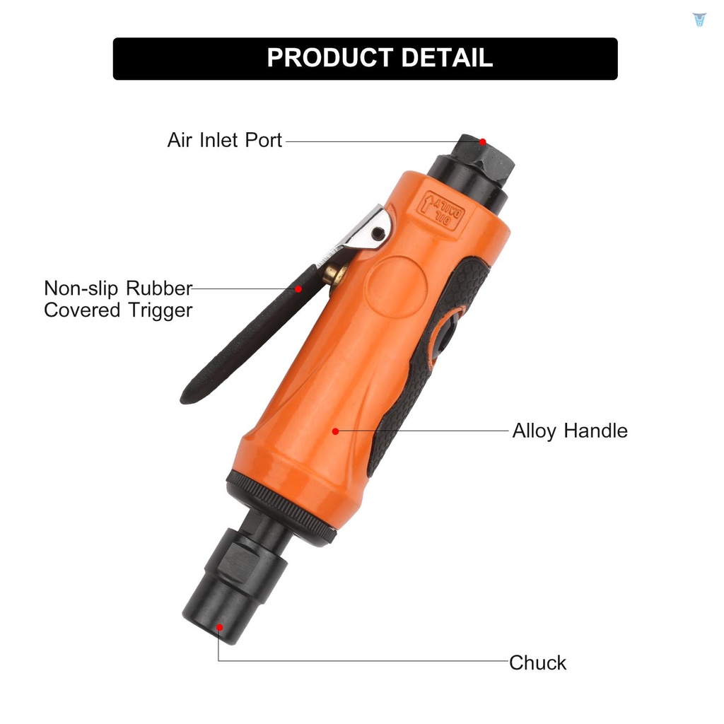 Bộ Dụng Cụ Đánh Bóng Mini 22000RPM 1 / 4-inch 1 / 8-inch 2 Cờ Lê Và 10 Đầu Gắn Đá KP-620H Chất Lượng Cao