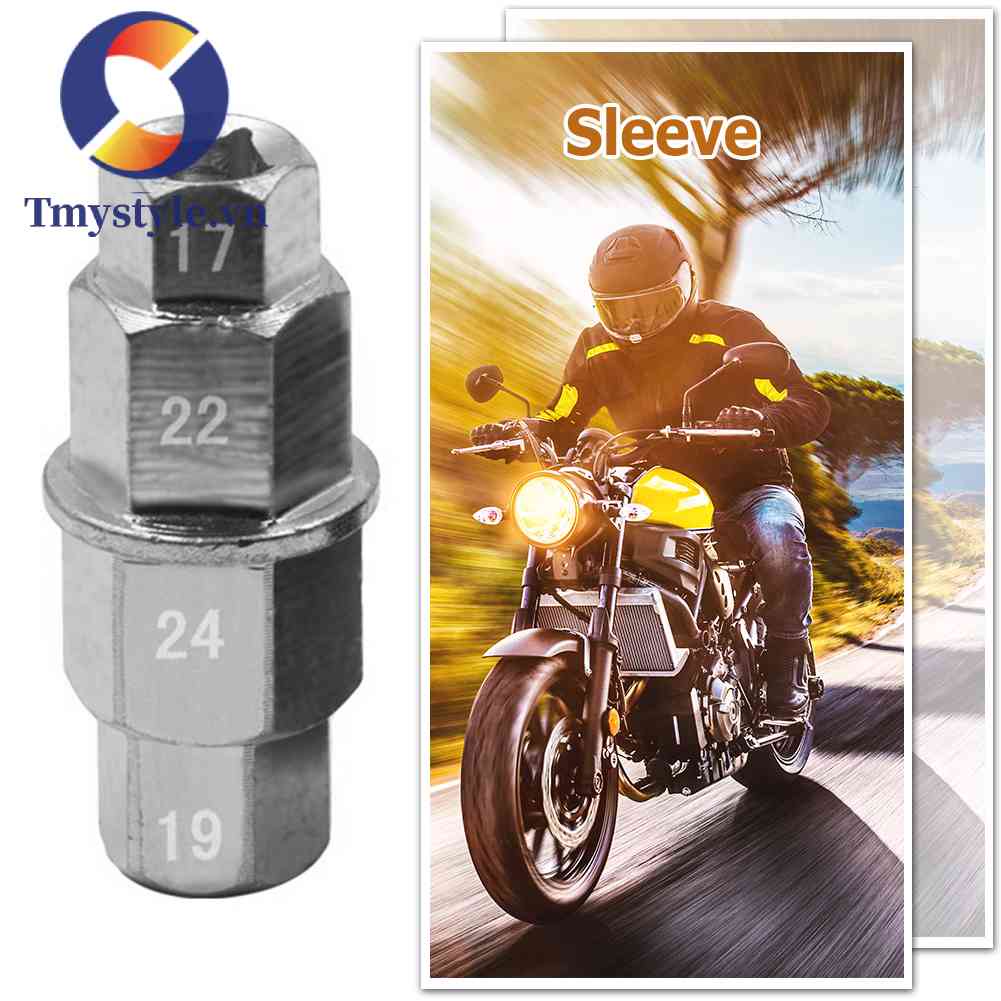 Trục Bánh Xe Trước Hình Lục Giác Cho Xe Mô Tô