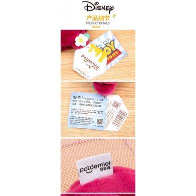 Móc Khóa Túi Xách Tròn Hình Chú Gấu Dâu Tây Nhồi Bông Disney Đáng Yêu