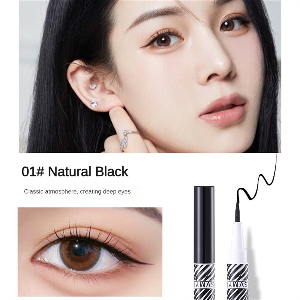 Bút kẻ mắt dạng gel siêu mỏng không thấm nước lâu trôi Confidencehalo Mềm mại lâu trôi Sắc tố cao JULYSTAR