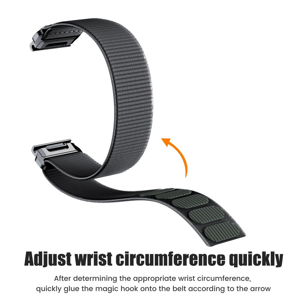 Dây Đeo Nylon 26mm Cho Đồng Hồ Thông Minh Garmin Fenix 6x Pro 5x 7x 3 HR Mk1