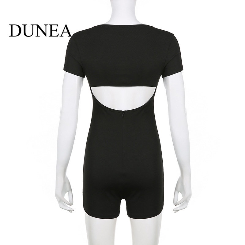 DUNEA Jumpsuit Cổ Vuông Hở Lưng Màu Sắc Trơn Quyến Rũ Cho Nữ | BigBuy360 - bigbuy360.vn