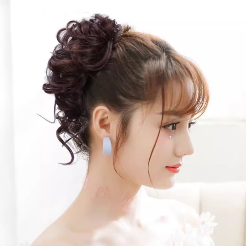 Tóc Giả Dài Xoăn Tự Nhiên Thời Trang Hàn Quốc Cho Nữ