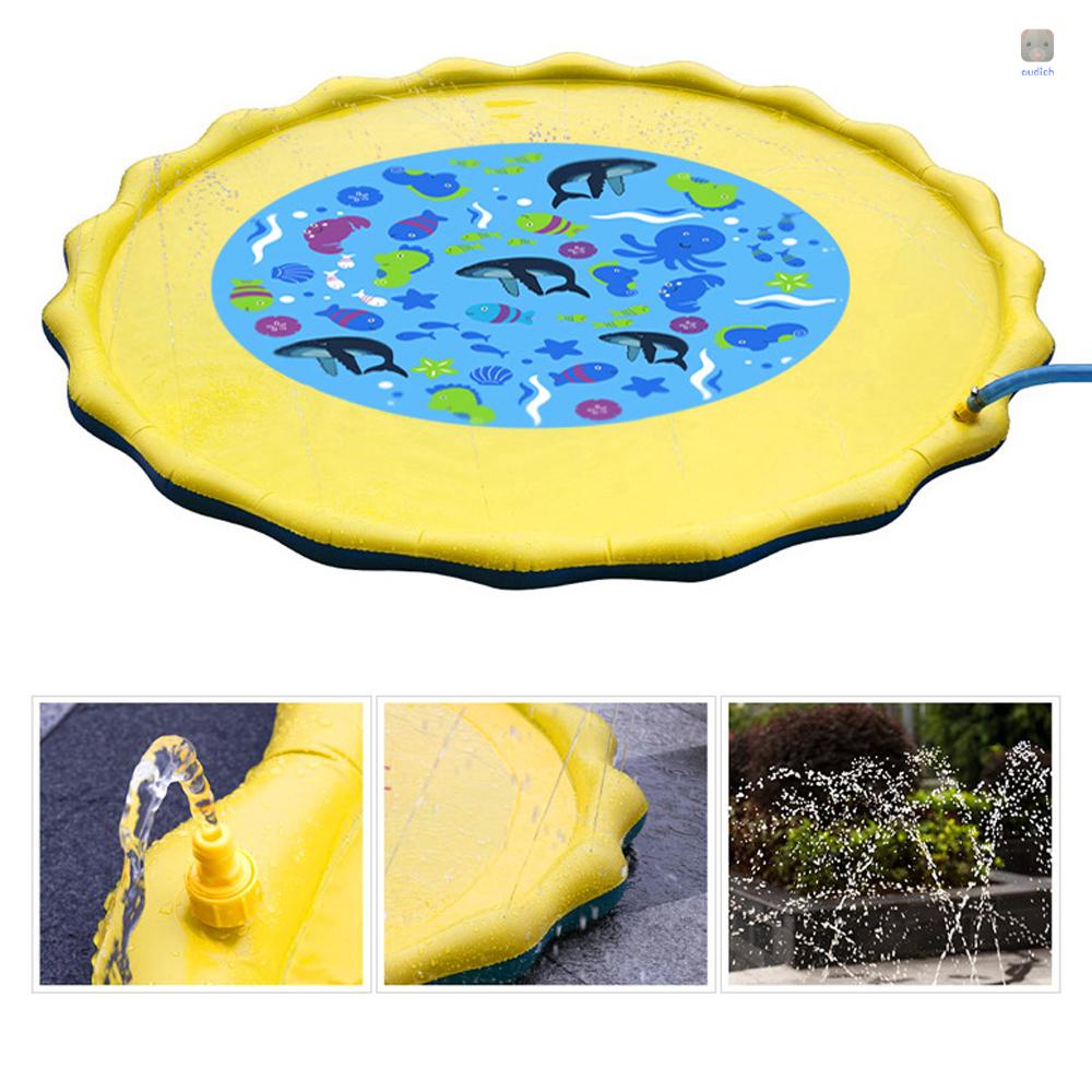 Thảm Bơm Hơi Phun Nước Bằng PVC Dành Cho Trẻ Em Chơi Ngoài Trời