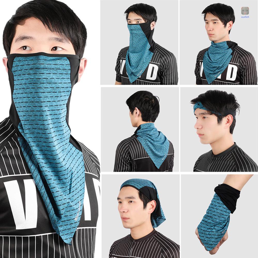 Khăn Che Mặt Bằng Lụa Chống Lạnh Chống Gió Dùng Khi Lái Xe Ngoài Trời Vào Mùa Hè
