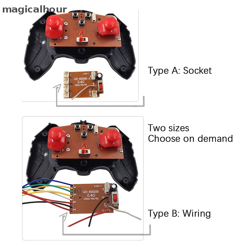 Bảng Mạch Điều Khiển Từ Xa 2.4G Bảy Kênh Chuyên Dụng Cho Xe Hơi