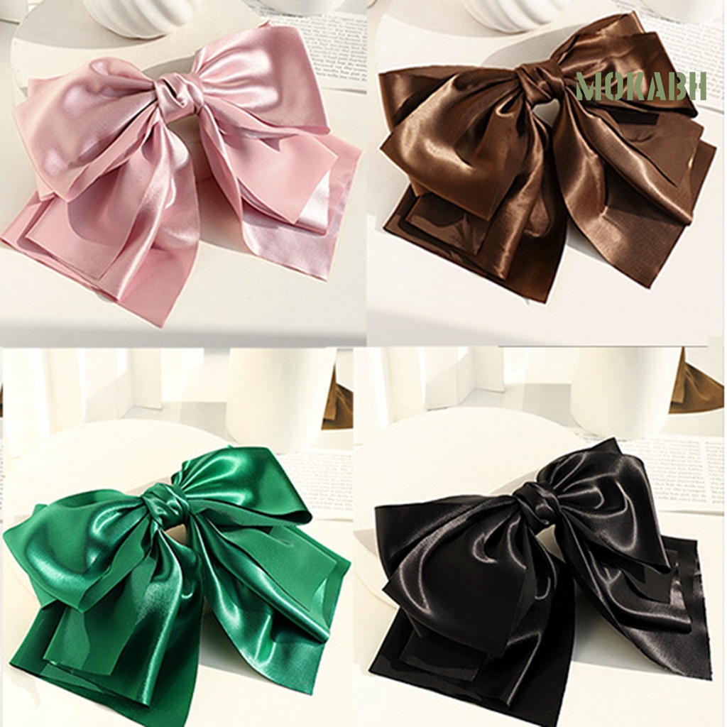 Kẹp Tóc Nơ Hai Lớp Bằng Chất Liệu Không Gỉ