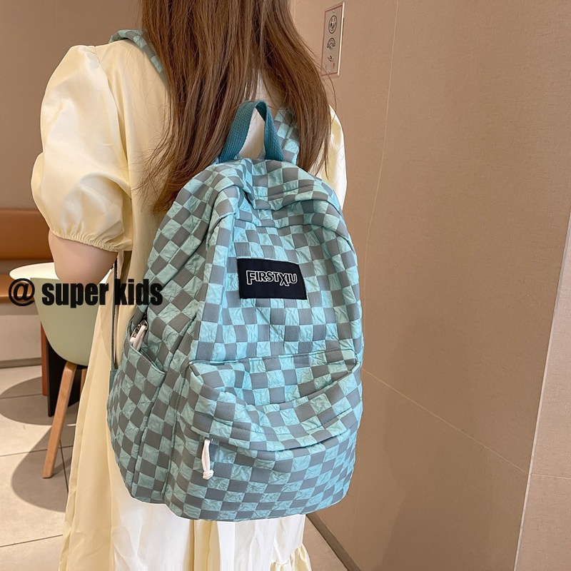 SUPER KIDS Ba Lô Đi Học Cỡ Lớn Chống Thấm Nước Kiểu Dáng Đơn Giản Cho Học Sinh Trung Học