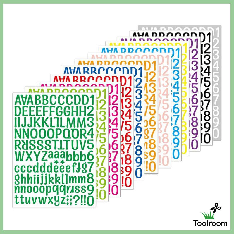 Nhãn Dán Chữ Số Vinyl Tự Dính Trang Trí Xe Hơi Trong Nhà