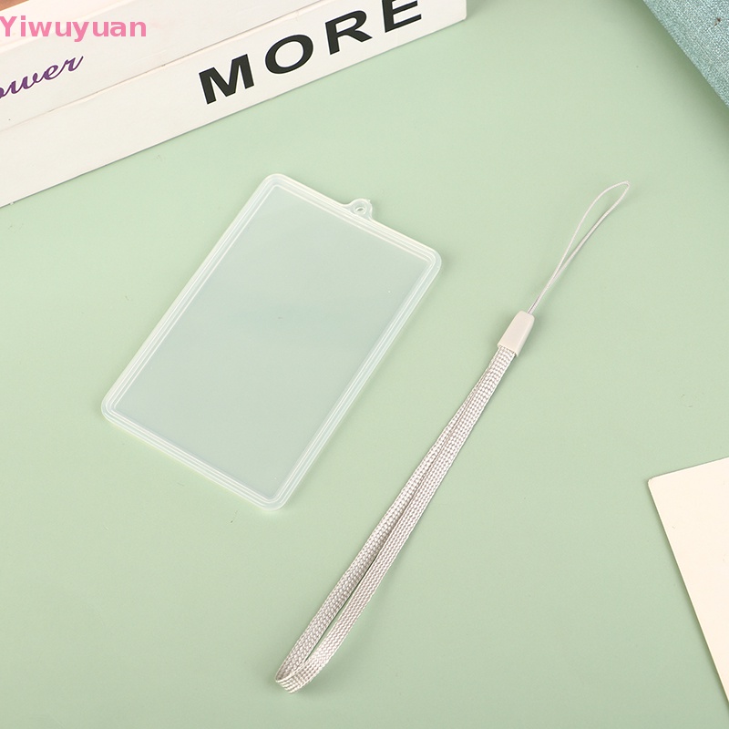 Bao Da Điện Thoại Nắp Lật Trong Suốt Kèm Dây Đeo Thẻ ID Cho Học Sinh / Xe Buýt