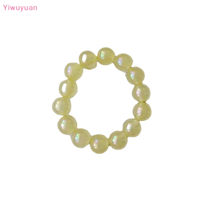 < Yiwuyuan > Vòng Tay Chuỗi Hạt Nhiều Màu Sắc Thủ Công Màu Xanh Lam Hồng Gradient Mới Dành Cho Cặp Đôi