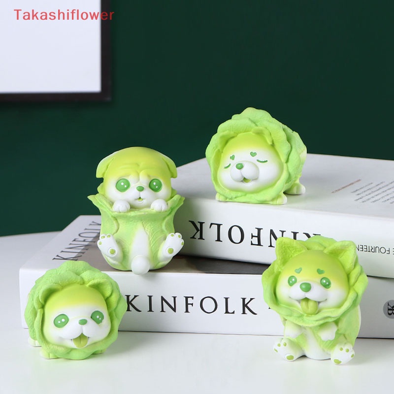 Mô Hình Chú Chó Cabbage Bằng Nhựa Resin Dễ Thương Để Bàn Trang Trí Nhà Cửa / Xe Hơi