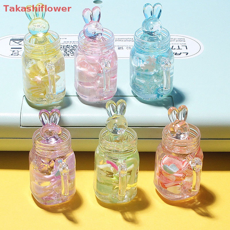 Đồ trang trí Thỏ Hoạt Hình Bằng Nhựa Phát Quang Tự Làm Trang Sức