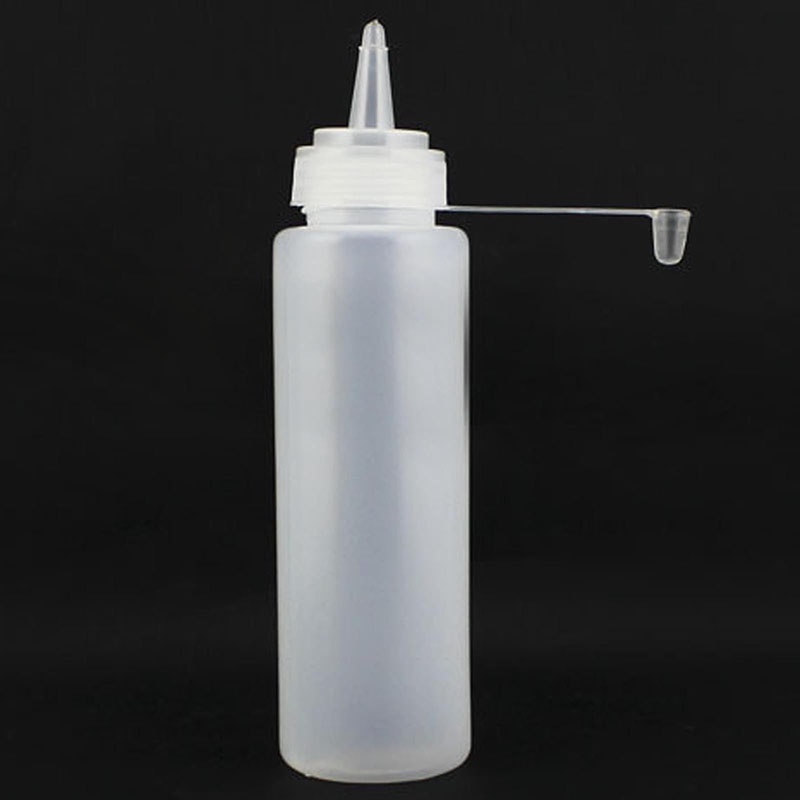 Bình Đựng Gia Vị Dạng Bóp Bằng Nhựa Màu Trắng 5 * 19cm 8-24oz 8-24oz