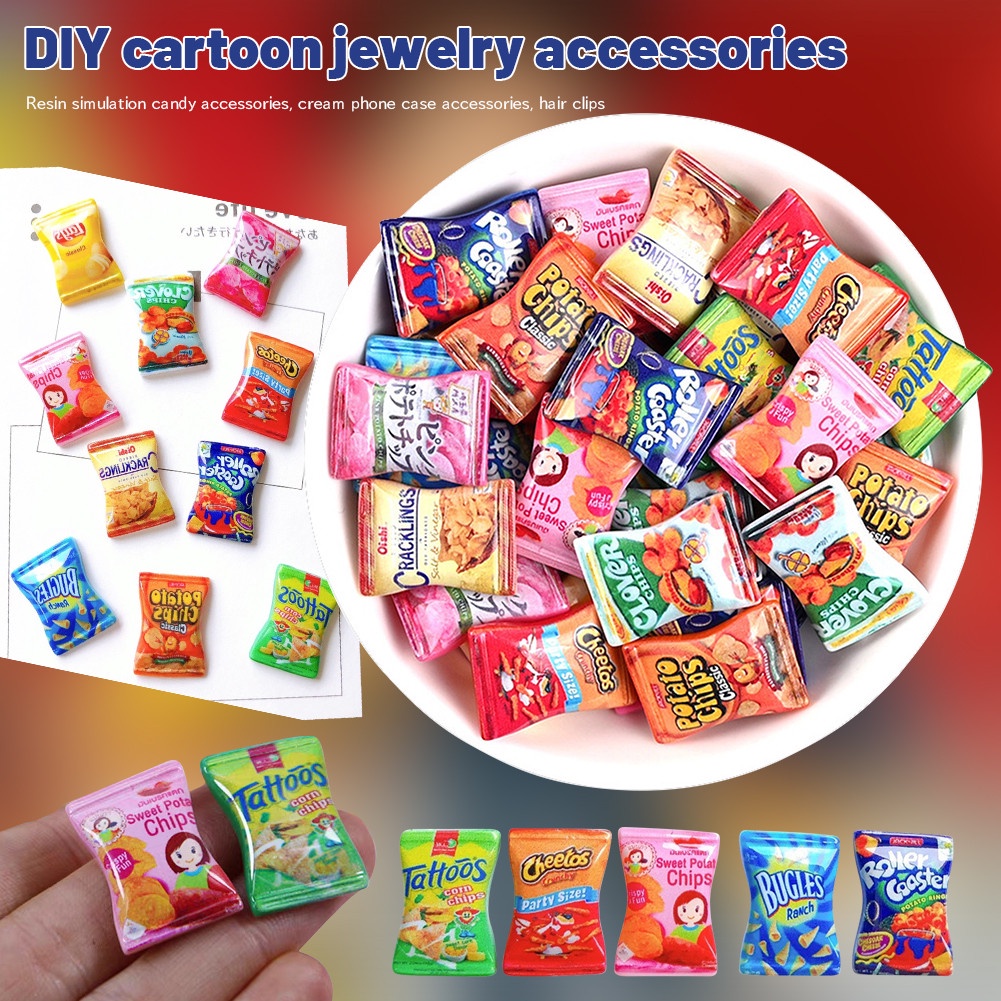 Crocs Mới Phụ Kiện Trang Trí Ốp Điện Thoại Hình Khoai Tây Chiên Diy