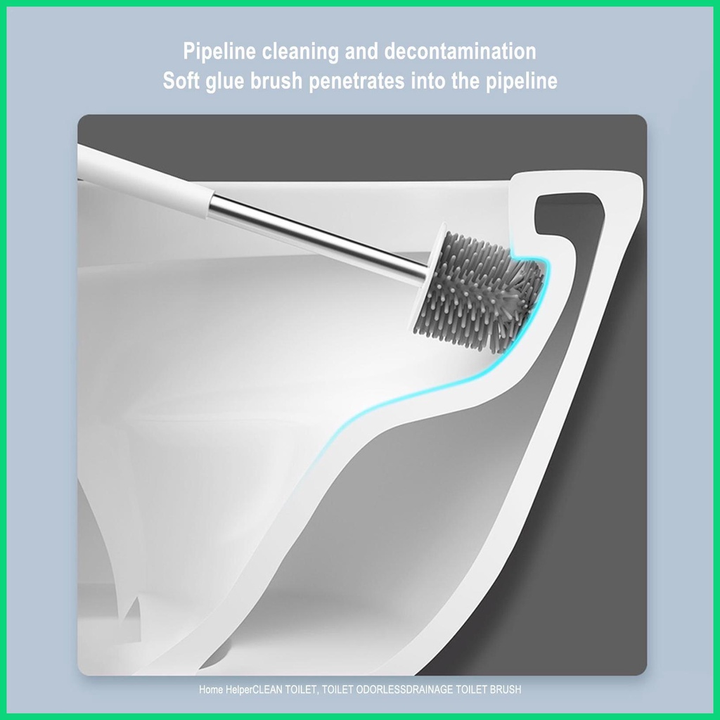 Cọ Vệ Sinh Toilet Bằng Silicone Gắn Tường Tiện Dụng