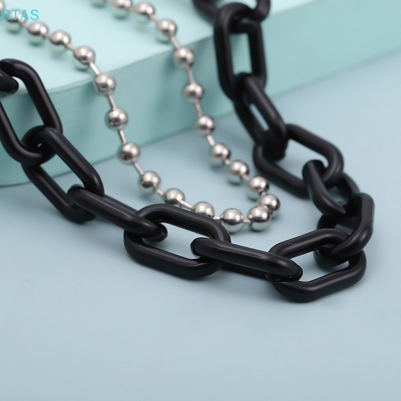 Dây Xích Hai Lớp Bằng Acrylic Phong Cách Punk Hip Hop Trang Trí Quần Jean