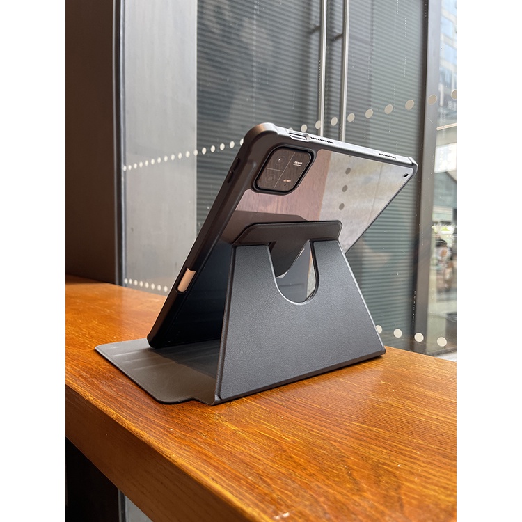 Ốp Máy Tính Bảng Trong Suốt Có Ngăn Đựng Bút Xoay 360 Độ Cho Xiaomi pad 6 Pro Cover 2023 Mi Pad6 Mi pad 5 Pro 11 Redmi pad 10.61 11inch