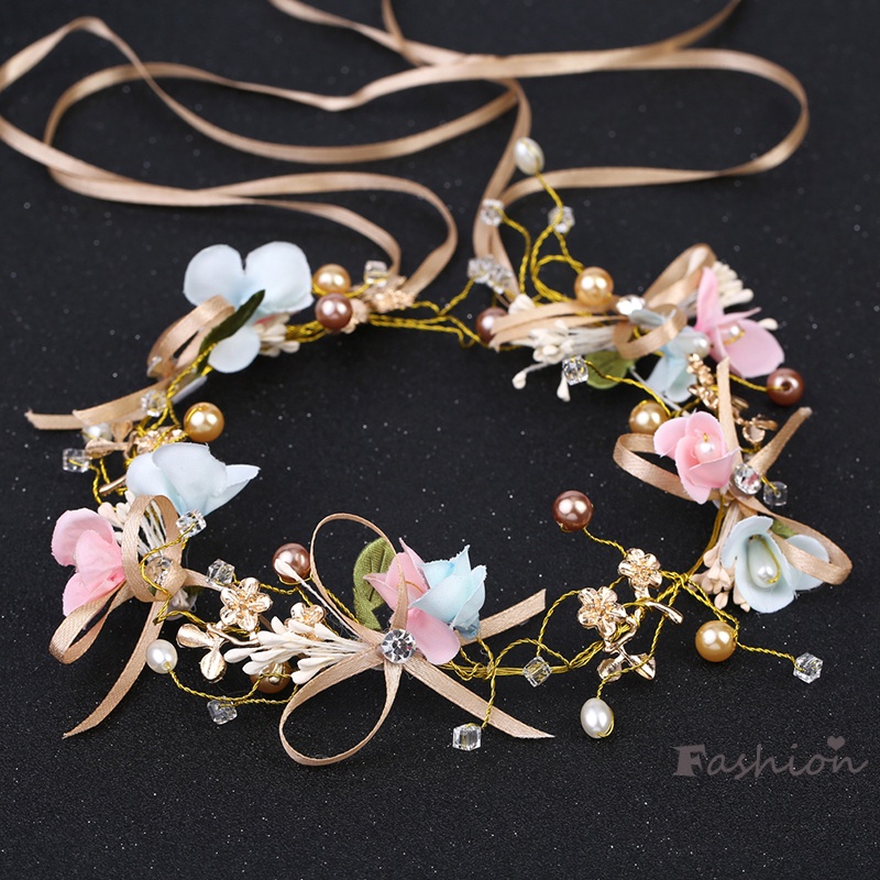 Vòng Hoa Vương Miện Đính Đá Pha Lê Cho Cô Dâu Ngày Cưới