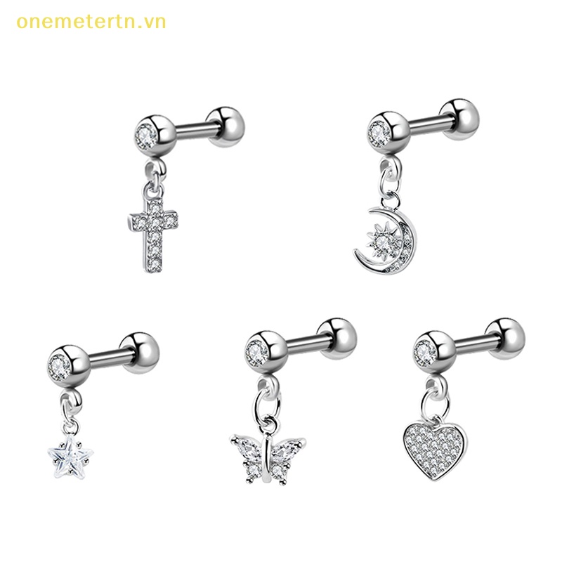 1 Khuyên RốN HìNh Tim ĐíNh Đá Xinh XắN