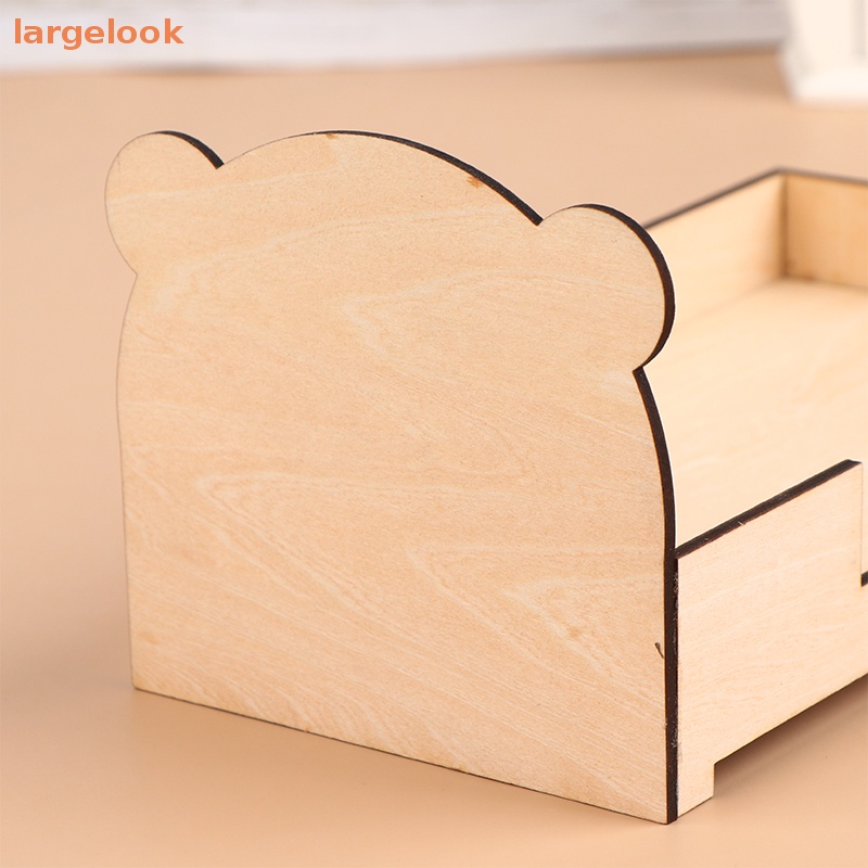 Giường Ngủ Mini Họa Tiết Hoạt Hình Trang Trí Nhà Búp Bê Tỉ Lệ 1 / 12