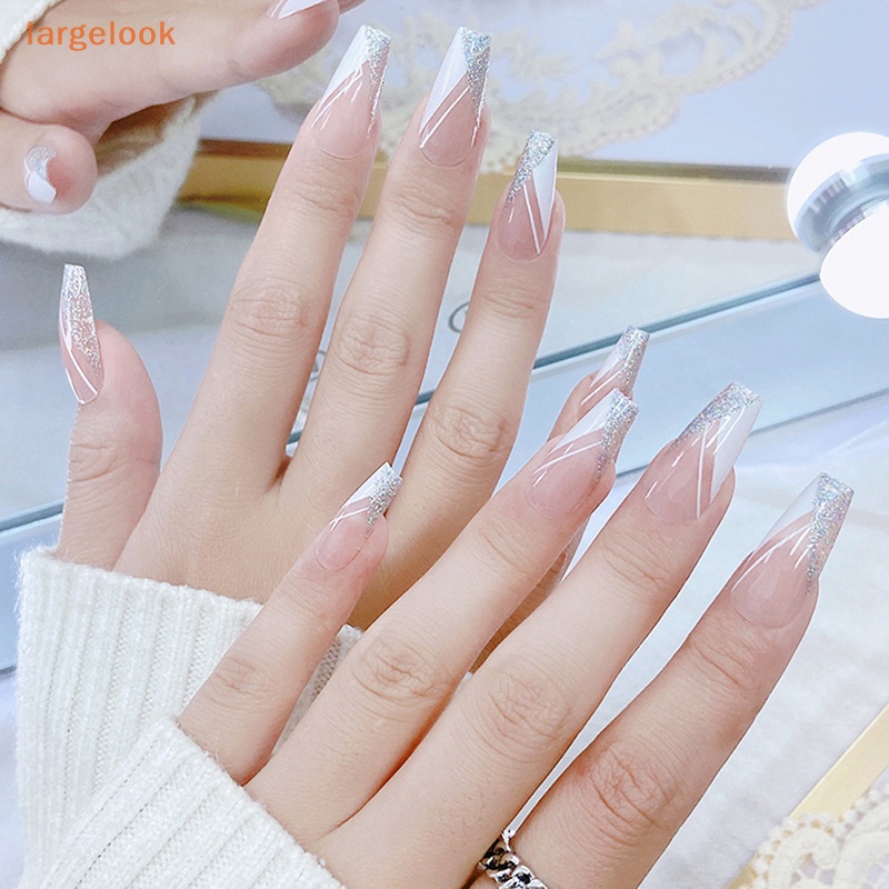 Bộ 24 Móng Tay Giả Múa Ba Lê Dạng Nhấn
