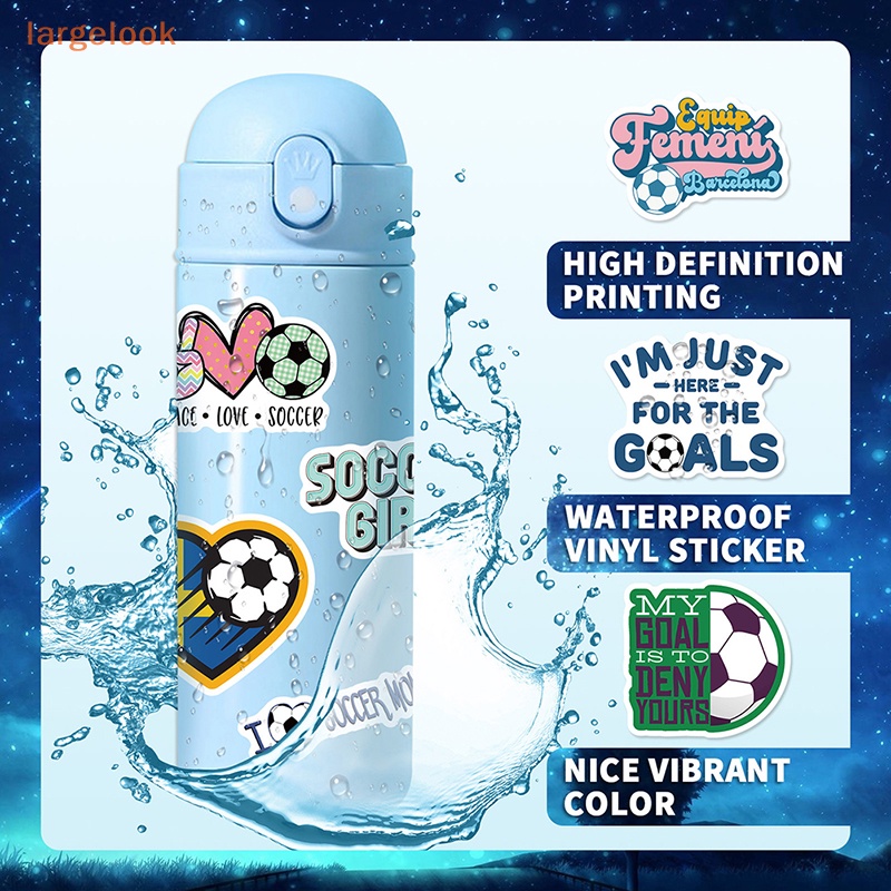 Bộ 50 Miếng Dán Trang Trí Hành Lý / Ván Trượt / Bóng Đá Họa Tiết Graffiti Dễ Thương