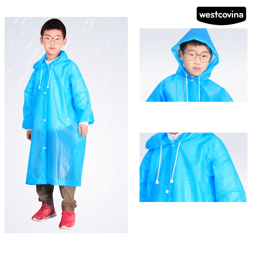 [COD]☁Áo Mưa Dây Rút Chống Nước Có Mũ Trùm Dùng Một Lần Tiện Dụng