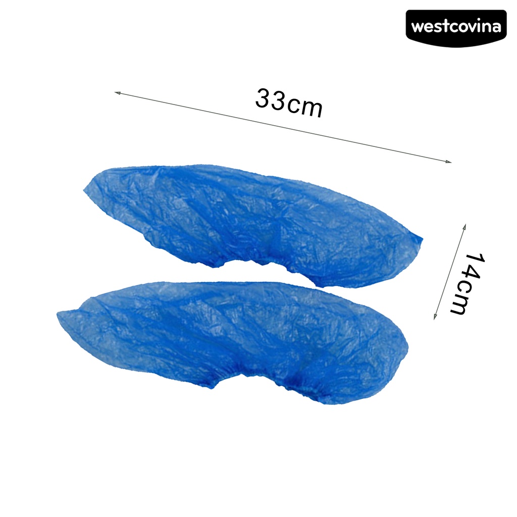 [COD]☁Set 100 Túi Bọc Giày Bằng Nhựa Chống Trượt Dùng Một Lần Bảo Vệ Cho Khách Sạn