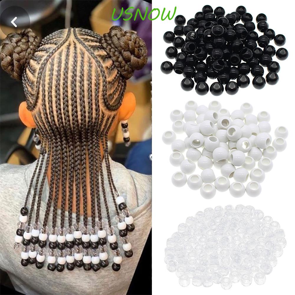 Kẹp Tóc Lỗ To Màu Trắng Đen Trong Suốt DIY Cho Nữ