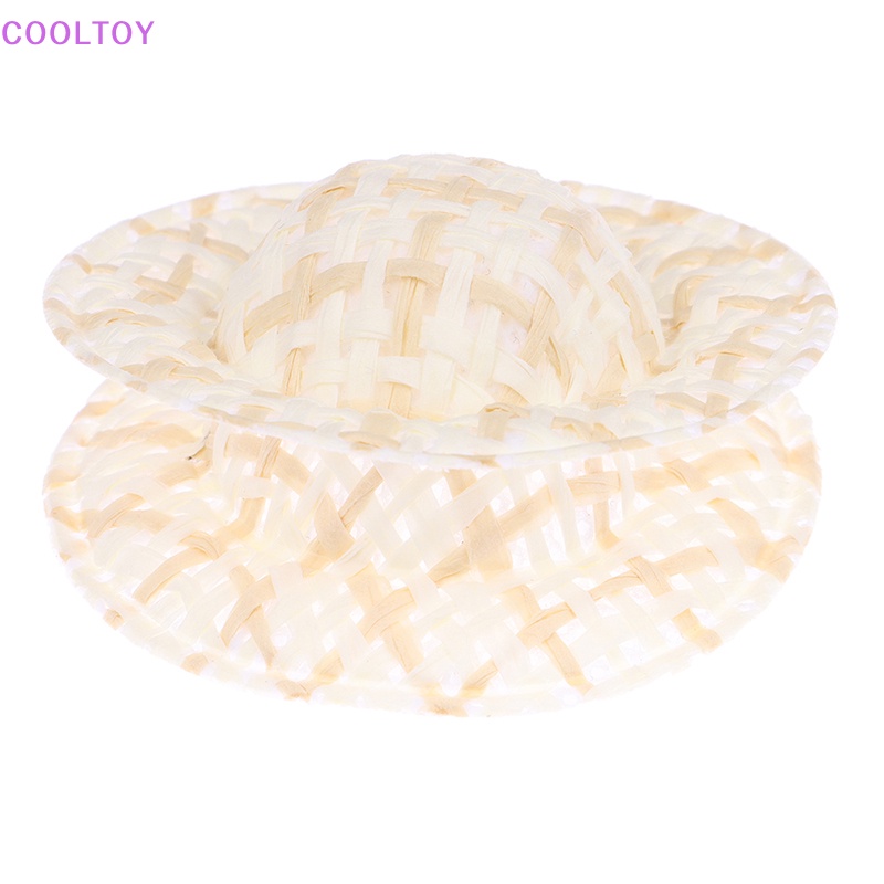 Set 10 Nón Rơm Mini 5cm Trang Trí Nhà Búp Bê
