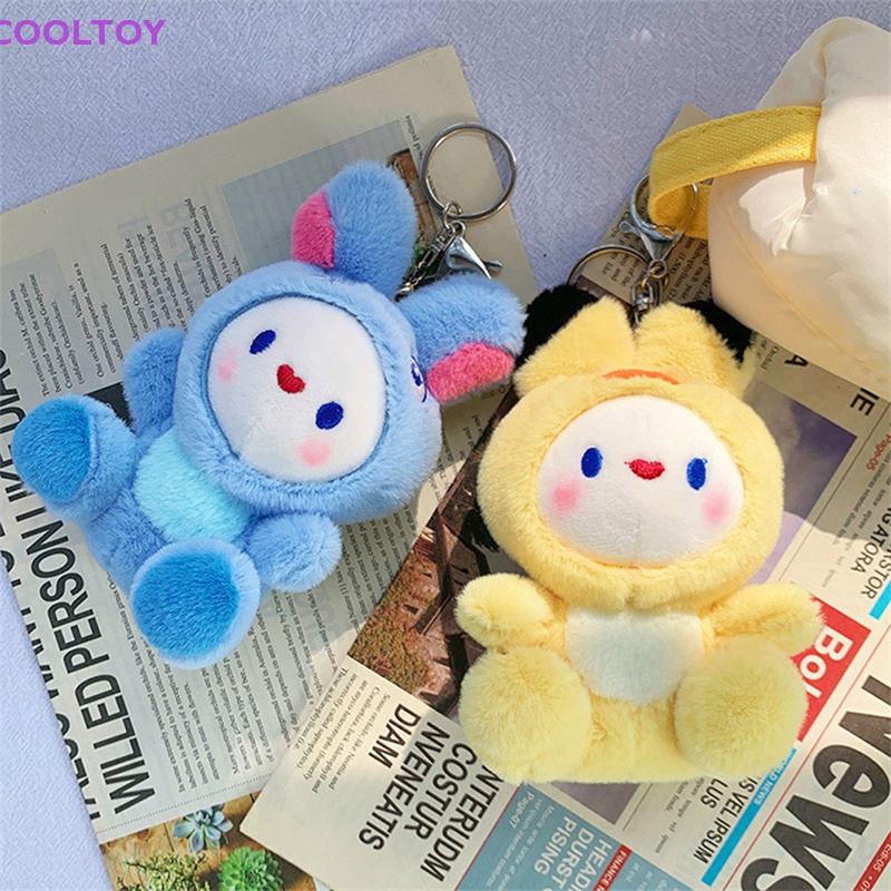 Móc Khóa Hình Thỏ Nhồi Bông Dễ Thương Sáng Tạo