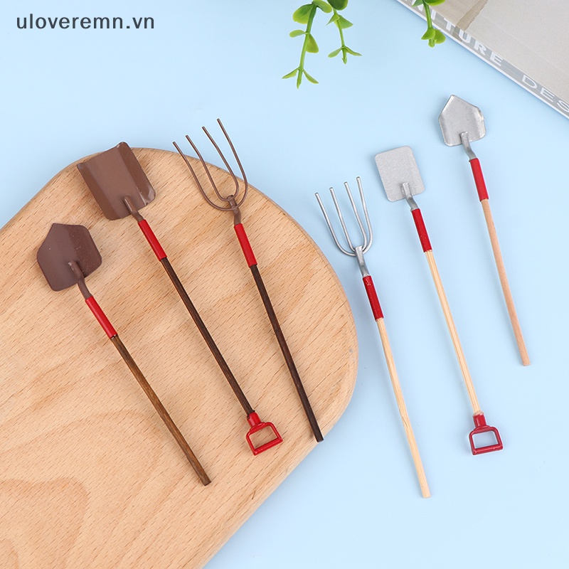 Set 3 Xẻng Làm Vườn Thu Nhỏ 1: 12 Trang Trí Nhà Búp Bê