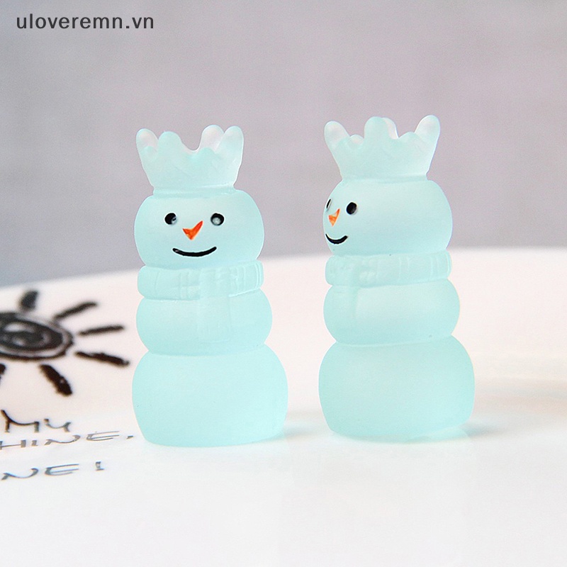 Bộ 5 Kẹp Tóc Nhựa Hình Người Tuyết Phát Quang Độc Đáo