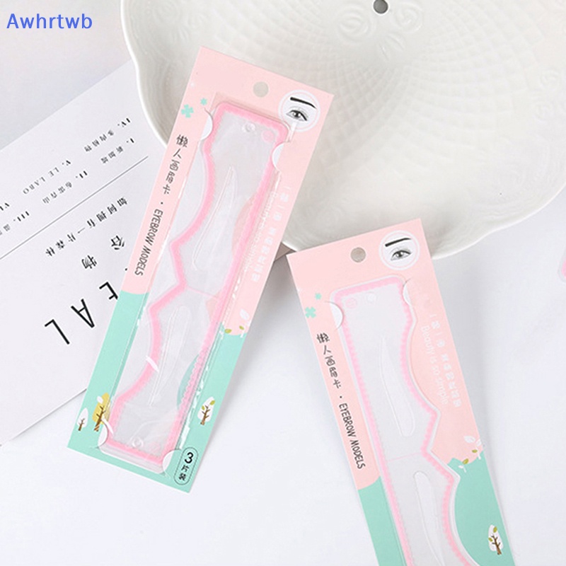 Set 3 Khuôn Hỗ Trợ Vẽ Lông Mày Tiện Dụng Chất Lượng Cao Mới