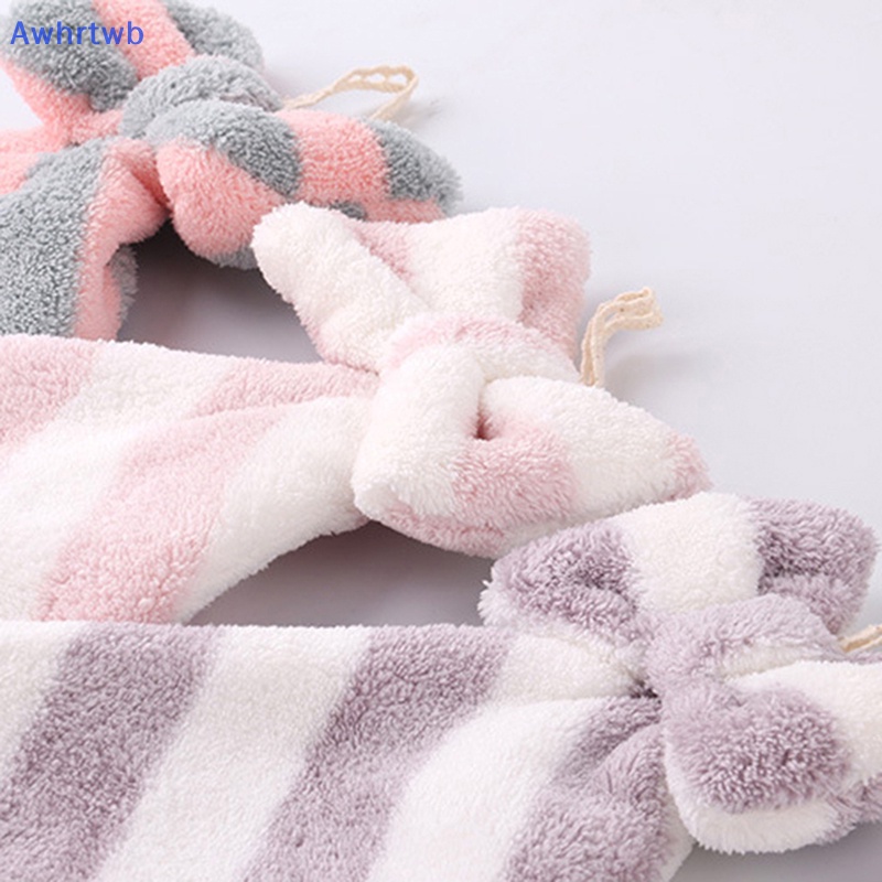 Khăn Lau Tay Vải Nhung San Hô Mềm Mại Thấm Hút Nước Nhanh Khô Tiện Dụng Cho Nhà Bếp / Phòng Tắm